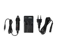 vhbw Chargeur compatible avec Kodak EasyShare Z812 IS, Z8612 IS caméra caméscope action-cam - Station + câble de voiture, témoin de charge