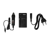 vhbw Chargeur Compatible avec Nikon Coolpix S4100, S3700, S3600, S4150, S3500 caméra caméscope Action-cam + câble de Voiture + témoin de Charge 4,2 V