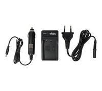 vhbw Chargeur compatible avec Olympus Pen E-P1, E-P2, E-P3, E-P7, E-PL1, E-PL3 caméra, action-cam - Chargeur + câble allume-cigare, témoin de charge G