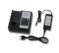 vhbw Chargeur compatible avec Panasonic 48-11-0080, BCP-EY9065, EY3000, EY3502FQMKW, EY3502NQ batteries Ni-Cd, NiMH, Li-ion d'outils
