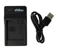 vhbw Chargeur compatible avec Panasonic Lumix DMC-FP8S, DMC-FP8V, DMC-FS10A, DMC-FS1 caméra caméscope action-cam - Station, témoin de charge