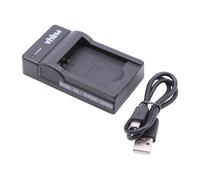vhbw Chargeur compatible avec Panasonic Lumix DMC-SZ3K, DMC-SZ3P, DMC-SZ3T, DMC-SZ3W caméra caméscope action-cam - Station, témoin de charge
