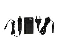 vhbw Chargeur compatible avec Panasonic Lumix FZ30, FZ18, FZ28, DMC-FZ7 caméra caméscope action-cam - Station + câble de voiture, témoin de charge