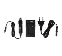 vhbw Chargeur compatible avec Pentax WG-8, WG-90 caméra caméscope action-cam + câble de voiture + témoin de charge 4,2 V