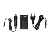 vhbw Chargeur Compatible avec Samsung BP-70a, EA-BP70A, BP85a, BP70a, BP-85a caméra caméscope Action-cam + câble de Voiture + témoin de Charge 4,2 V