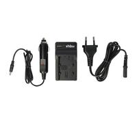 vhbw Chargeur compatible avec Samsung HMX-S15, HMX-S10BP, HMX-S15BN caméra caméscope action-cam - Station + câble de voiture, témoin de charge