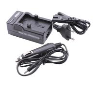 vhbw Chargeur compatible avec Sanyo DB-L10 caméra caméscope action-cam + câble de voiture + témoin de charge 4,2 V