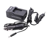 vhbw Chargeur compatible avec Sjcam SJ5000X, DX 288813, SJ5000 WiFi, SJ4000 caméra caméscope action-cam - Station + câble de voiture, témoin de charge