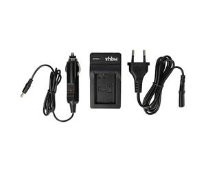 vhbw Chargeur Compatible avec Sony Alpha SLT-55VY | SLT-A37 caméra, action-cam - Chargeur + câble allume-cigare, témoin de charge