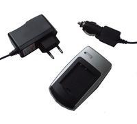vhbw Chargeur Compatible avec Sony Cyber-Shot DSC-P12, DSC-P2, DSC-P3 caméra caméscope Action-cam + câble de Voiture + témoin de Charge 4,2 V