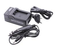 vhbw Chargeur compatible avec Sony Cybershot DSC-RX100M6, DSC-RX100M7 caméra caméscope action-cam - Station + câble de voiture, témoin de charge