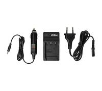 vhbw Chargeur compatible avec Sony Cybershot DSC-TX1 caméra caméscope action-cam - Station + câble de voiture, témoin de charge