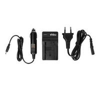 vhbw Chargeur de batterie compatible avec Canon Legria HF46, HF G10, HF-G25, HF-G30 caméra, DSLR, action-cam - Chargeur + adaptateur allume-cigare G