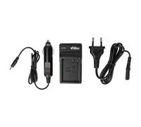 vhbw Chargeur de Batterie Compatible avec Panasonic DMW-BLC12, DMW-BLC12E, DMW-BLC12PP caméra, DSLR, Action-cam - Chargeur + Adaptateur Allume-Cigare