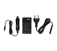 vhbw Chargeur de Batterie Compatible avec Panasonic Lumix DMC-FT20, DMC-FT25, DMC-FX77 caméra, DSLR, Action-cam - Chargeur + Adaptateur Allume-Cigare