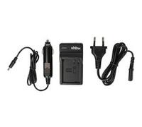 vhbw Chargeur de Batterie Compatible avec Panasonic Lumix DMC-FZ200, DMC-FZ2000 caméra, DSLR, Action-cam - Chargeur + Adaptateur Allume-Cigare