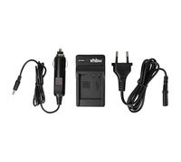 vhbw Chargeur de batterie compatible avec Panasonic Lumix DMC-ZS6, DMC-ZS8, DMC-ZX1, DMC-ZX3 batterie appareil photo digital, DSLR, action cam