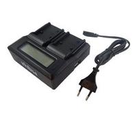 vhbw Chargeur de Batterie Double Compatible avec JVC 50, 70, SSL-50, SSL-70 caméra, DSLR, Action-cam