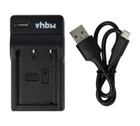 vhbw Chargeur de Batterie USB Compatible avec Fuji/Fujifilm X-E1, X-E2, X-E3, X-E3S, X-E4, X-H1, X-M1, X-Pro 1 caméra, DSLR, Action-cam - Chargeur