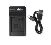 vhbw Chargeur de Batterie USB Compatible avec Panasonic Lumix DMC-GM1KS, DMC-GM5, DMC-GM5K, DMC-GM5KEG-K, DMC-GM5L, DMC-GM5W, DMC-GX7