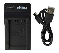 vhbw Chargeur de Batterie USB pour caméra Compatible avec Panasonic Lumix DMC-FZ100, DMC-FZ150, DMC-FZ40, DMC-FZ45, DMC-FZ47, DMC-FZ48, DMC-FZ72