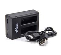 vhbw chargeur double câble de charge USB avec prise Micro-USB pour appareil photo caméscope GoPro Fusion, ASBBA-001