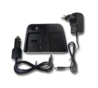 vhbw Chargeur double compatible avec Canon BP-911, BP-914, BP-915, BP-924, BP-927, BP-930 caméra caméscope action-cam - Station, témoin de charge