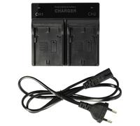 vhbw Chargeur Double Compatible avec Canon EOS C300, C300 PL, C100, C500, C500 PL caméra caméscope Action-cam - Station, témoin de Charge