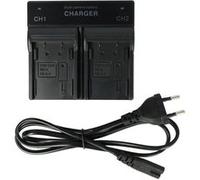 vhbw Chargeur double compatible avec Canon poignée alimentation BG-E7, BG-E6 caméra caméscope action-cam + témoin de charge 4.2 / 8.4 V G