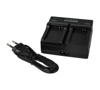vhbw Chargeur Double Compatible avec Fujifilm FinePix J28, JV105, J27, J38, J30, JV100 caméra caméscope Action-cam + témoin de Charge