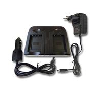 vhbw Chargeur double compatible avec Nikon Coolpix B600, P300, P310, P330, AW130, AW120s caméra caméscope action-cam - Station, témoin de charge