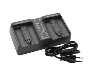 vhbw Chargeur Double Compatible avec Nikon EN-EL18D, EN-EL18 - Station de Charge pour Batteries d'Appareil Photo, Caméra Action-cam - 25 V DC / 2x 1,2 A