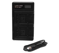 vhbw Chargeur Double Compatible avec Panasonic HDC-SD80, HDC-SD90, HDC-SD99, HDC-SDX1, HDC-TM40, HDC-TM55 caméra caméscope Action-cam - Station