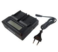 vhbw Chargeur Double Compatible avec Panasonic Lumix DMC-GX8K caméra caméscope Action-cam + écran LED + témoin de Charge 8.4/12.6/16.8 V