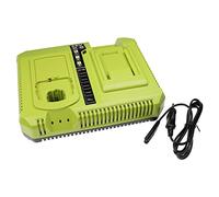 vhbw Chargeur Double Compatible avec Ryobi BPL3626, BPL3626D, BPL3640, BPL3640D Batteries Ni-CD, NiMH, Li-ION d'outils/de Tondeuse