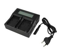 vhbw Chargeur Double Compatible avec Sony Alpha 390L, a290, A230, A230L, A230Y caméra caméscope Action-cam + écran LED + témoin de Charge 5 V