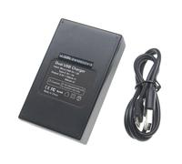 vhbw Chargeur double remplacement pour Sony BC-QZ1 pour caméra action-cam + câble micro-USB + écran LED 8,4 V