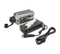 vhbw Chargeur inclut batteries (5000 mAh) compatible avec Daiwa Tanacom 500, 750, Hyper 500FE, Bull 750, 1000 batteries Li-ion