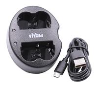 vhbw Chargeur Micro-USB Double Compatible avec Canon ZR-40