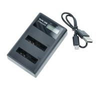 vhbw Chargeur Micro-USB + USB-C Double Compatible avec Canon Digital Ixus 95 is caméra + câble Micro-USB + témoin de Charge + Display