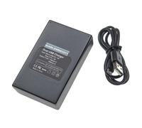 vhbw Chargeur Micro-USB + USB-C double compatible avec Canon poignée alimentation BG-E13, BG-E14, BG-9 + câble Micro-USB + témoin de charge