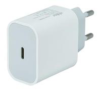 vhbw Chargeur Secteur USB C Universel pour Smartphone, Tablette et Autres - Adaptateur Prise Murale - USB (Max. 9/12 / 5 V), Blanc