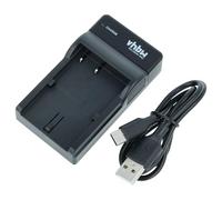 vhbw Chargeur USB-C Compatible avec Canon MVX100i, MVX150i, MVX1, MVX1i, MVX2i pour caméra + câble USB-C + témoin de Charge