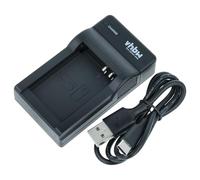vhbw Chargeur USB-C Compatible avec Canon PowerShot SX50 HS, SX40 HS, SX60 HS, G1 X, G15 caméra caméscope + câble USB-C + témoin de Charge