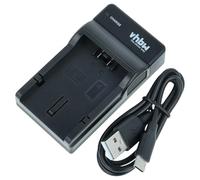 vhbw Chargeur USB Compatible avec Panasonic CGA-S001E, CGA-S001, DMW-BCA7, CGR-S001 caméra Action-cam + témoin de Charge 4,2 V