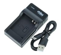 vhbw Chargeur USB-C Compatible avec Panasonic Lumix DMC-TZ40, DMC-FT5, DMC-TS5, DMC-FT7 caméra caméscope + câble USB-C + témoin de Charge