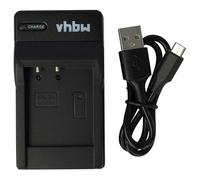 vhbw Chargeur USB-C Compatible avec Sony Cybershot DSC-W80HDPR | DSC-W85, DSC-W90, DSC-WX1, DSC-WX10 pour caméra caméscope + câble USB-C + témoin de charge