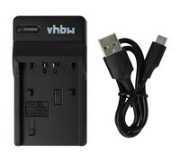 vhbw Chargeur USB-C Compatible avec Sony DCR-DVD109, DCR-DVD109E, DCR-DVD110, DCR-DVD110E, DCR-DVD115, DCR-DVD115E caméra + câble USB-C + témoin de Charge