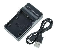 vhbw Chargeur USB-C Compatible avec Sony DCR-IP7BT, DCR-IP7E, DCR- IP55E, DCR-IP5E caméra caméscope Action-cam + câble USB-C + témoin de Charge