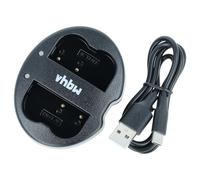 vhbw Chargeur USB Double Compatible avec Konica Minolta Dynax, Dynax 7D caméra + témoin de Charge